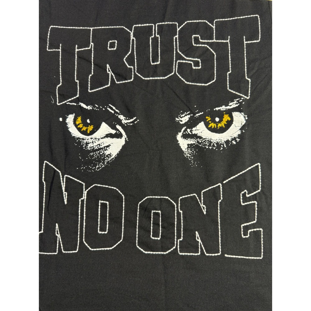 Reason Brand Trust No One Graphic Tee Black Mens Small Streetwear T-Shirt NWT